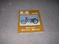 GENUINE KAWASAKI KZ200 WORKSHOP SERVICE MANUAL. 1982 . FREE UK POSTAGE
