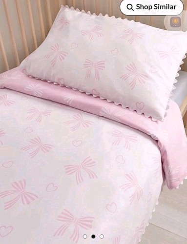 White bow bedding - white, &