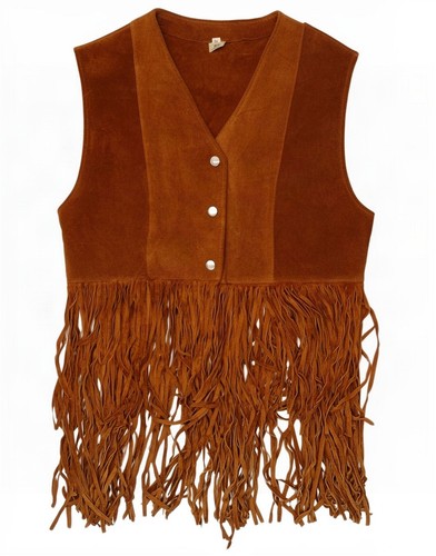 Vintage womens suede - womens, waistcoat