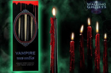 ‎Jones Home & Gift Vampire Tears Taper Candles - Black, Pack of 4