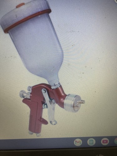 Sealed gravity fed spray - spray, gun