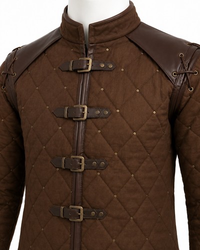 Brown medieval gambeson - brown, jacket