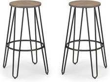 Set of 2 Bar Stools Bar Chairs