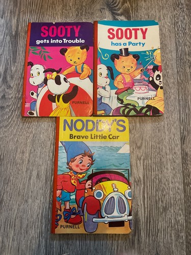 Vintage books sooty and - 3x,
