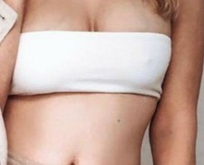 White Strapless Boob Tube