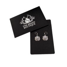 NORFOLK TERRIER EARRINGS FOR PIERCED EARS DROP EARRINGS