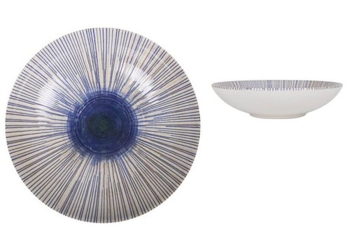 Stoneware embossed pasta - 6x,