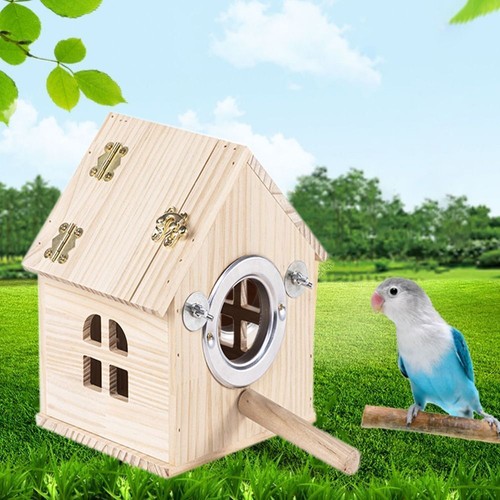 Wood bird house - wood, nest