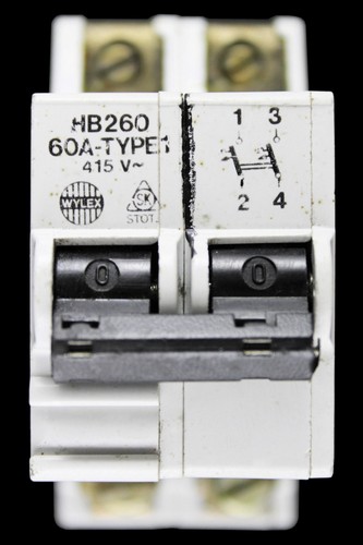 Wylex amp type m6 double - 60,