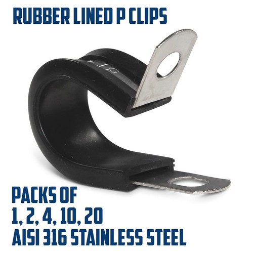 Clips rubber lined - rubber,