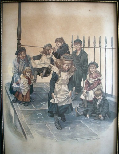 Vintage art print - , by