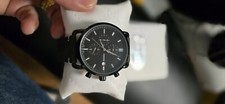 mens fossil watch new Black