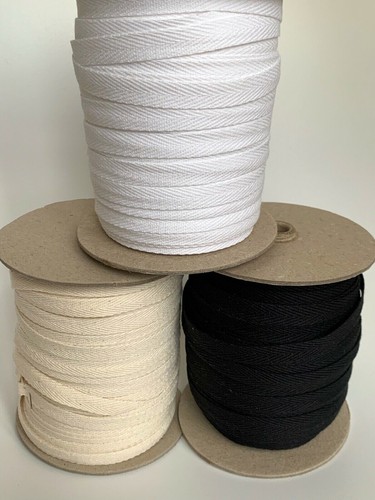 Cotton herringbone webbing - herringbone,