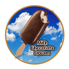 Ice cream van sticker Milk