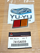 Mitsubishi Genuine Lancer Evo Colt Rear Ralliart Emblem Badge 7415A059 OEM JDM
