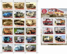 Stamp sheet+block tatra Car