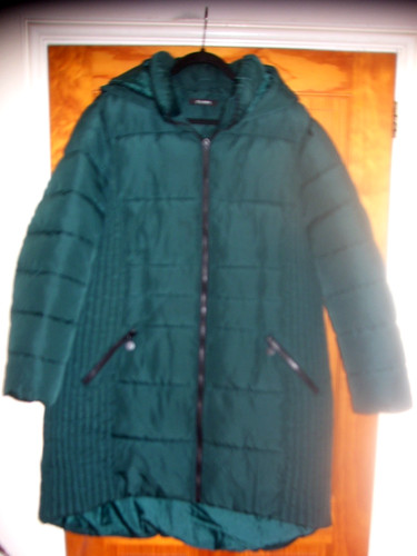 Evans green padded hooded - green,