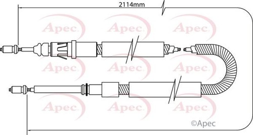 Apec parking brake cable - parking,