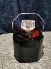 Vintage SPARKLETS Black & White Collectable Ice Bucket Cooler & Tongs 1970's