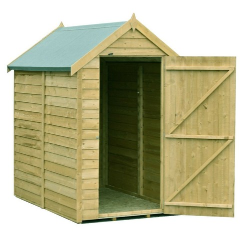 6x4 pressure treated shed - shed, apex