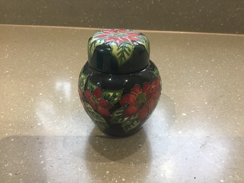 Moorcroft pottery poinsettia - pottery,