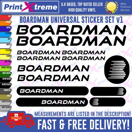 Boardman bikes decal stickers - bikes,