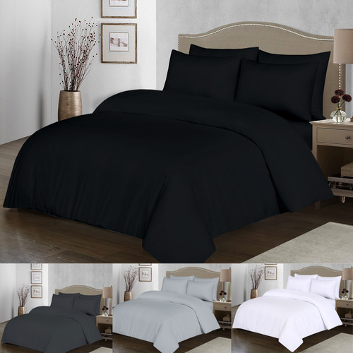 Luxury plain duvet quilt cover - luxury,