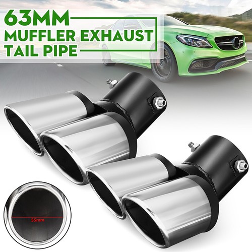 63mm car tailpipe - dual, twin
