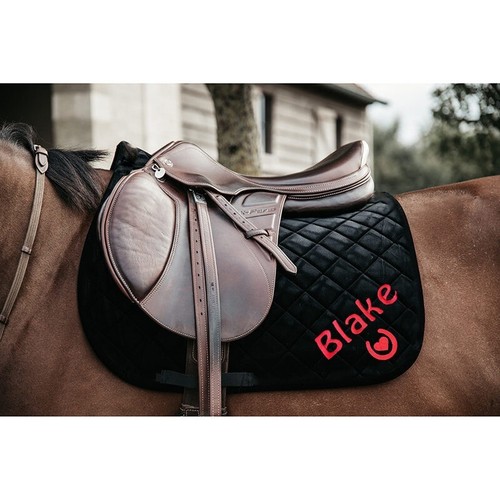 Personalised saddle pad - saddle,