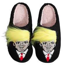 9-10 Plush Trump Wig Slippers Closed socks Slippers Comfortable Warm Slip-on