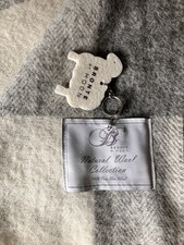 Bronte By Moon Grey Check Throw