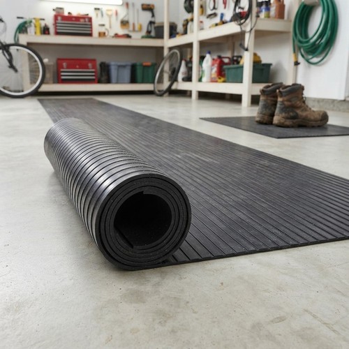 Thick heavy duty black rubber - thick,
