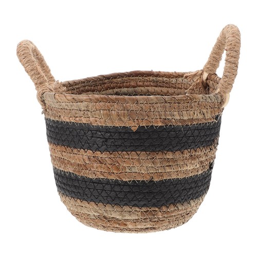 Rattan toy storage basket - rattan,