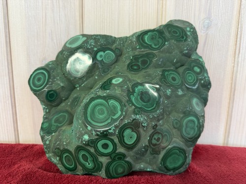 Malachite large part polished - malachite,