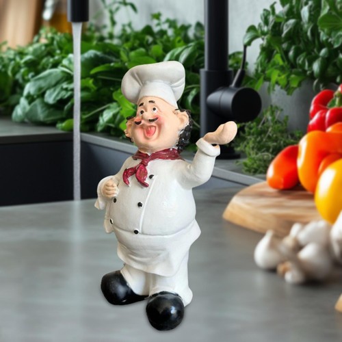 Resin chef figurine cooks - figurine,