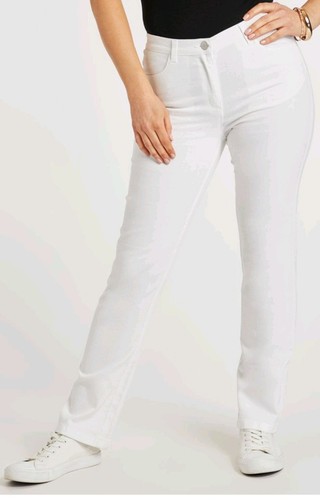 Bonmarche white sara straight - bonmarche,