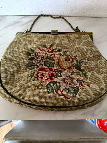 Vintage floral tapestry - vintage,