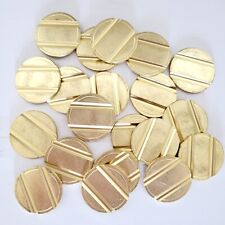 PACK OF 20 Brass Security Grooved Tokens -Ideal for Car Wash or Vending - NEW
