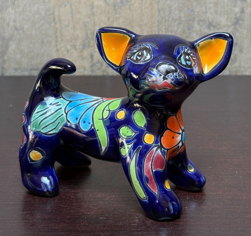 Talavera pottery chihuahua dog - talavera,