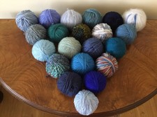 507g Job Lot 21 Balls Blue Mix