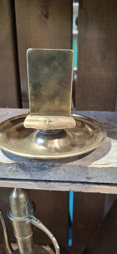 Vintage brass table match - table,