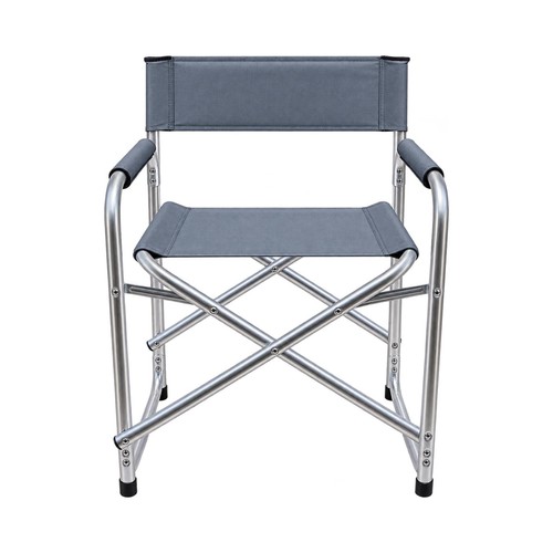 Folding directors chair grey - folding,