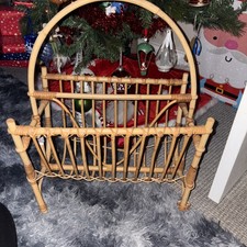 Vintage Bamboo Magazine Rack