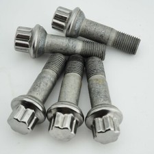 SET OF 5 GENUINE MERCEDES BENZ ALLOY WHEEL BOLTS RADIUS SEAT 45mm m14 1.5 