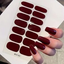 14 Strips Semi Cured Gel Nail Stickers Gel Polish UV with Nail File (HP003)