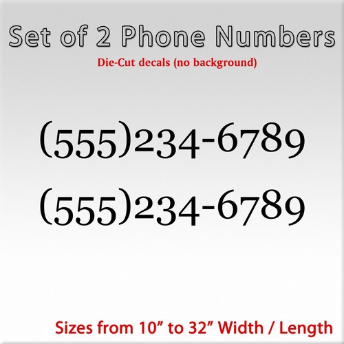 Pack phone numbers vinyl - phone,