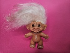  Vintage Small tiny 2.5" Thomas Dam Troll Doll cream mohair hair RARE
