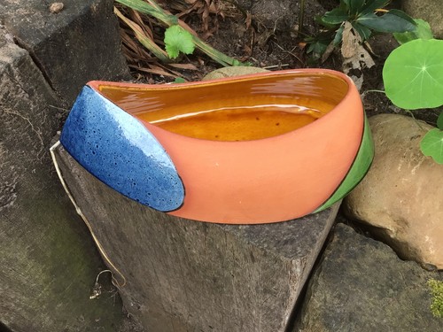 Studio pottery bowl stamped - studio,