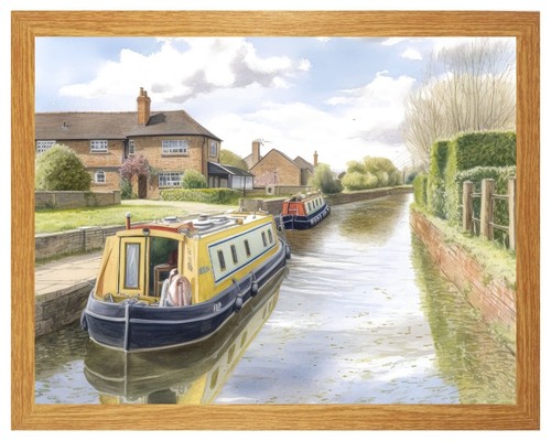 Canal mooring barge houseboat - canal,