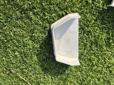 White Square Guttering Internal Stop End 112mm